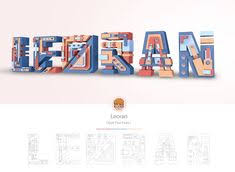 Ai C4d制作立体字体效果 Quites Fear Illustration