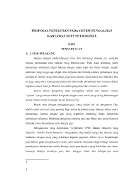 Maybe you would like to learn more about one of these? Doc Proposal Penelitian Pada Sistem Penggajian Karyawan Di Pt Petrokimia Ela Umayyah Academia Edu