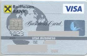Apply for a visa commercial card at any one of these issuers. Bank Card Visa Business Raiffeisen Bank Romania Col Ro Vi 0021 09