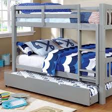 Harriet Bee Fontinella Full Over Full Bunk Bed Size Full Over Full Bed Frame Color Gray Bunk Bed With Trundle Full Bunk Beds Bunk Beds