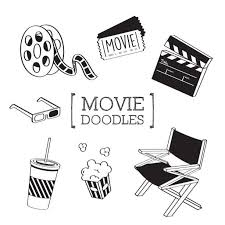 Movie Doodle Hand Drawing Styles Of Movie Doodles How To Draw Hands Bullet Journal Ideas Pages