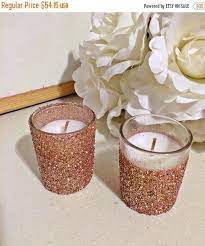 On Sale Limited Ed Rose Gold Votive Wedding Centerpiece Rose Gold Centerpieces Rose Gol Wedding Rose Gold Theme Gold Wedding Decorations Gold Wedding Theme