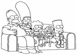 Vamos desenhar e colorir os desenhos mais divertidos. Os Simpsons Para Colorir