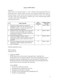 Maybe you would like to learn more about one of these? Soal Dan Jawaban Tugas Manajemen Sumber Daya Manusia Ut