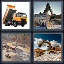 4 pics 1 word 6 letters. 4 Pics 1 Word Answer For Truck Bulldoze Rocks Construction Heavy Com
