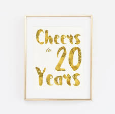 20th Birthday Quotes For Myself Tumblr Cheers To 20 Years Party Decor Birthday Poster By Baloedesigns More Birthday Captions Birthday Poster Happy 20th Birthday