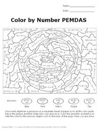 Use browser document reader options to download and/or print. Pemdas Color By Number By Prime Products Teachers Pay Teachers