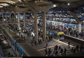 Melbourne The Suburban Platforms At Southern Cross As Seen In The Middle Of Afternoon Peak Melbourne Melbourne Victoria Australia