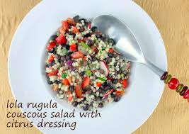 Sprinkle with vegetables seasoning and mix through. Couscous Salad With Citrus Dressing Lola Rugula