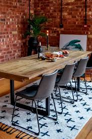 table salle a manger extensible bois recycle industriel 2 40m table a manger style industriel table a manger salon table salle a manger