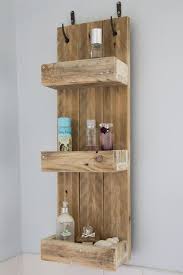 Rustic Bathroom Shelves Made From Reclaimed Pallet Wood Decoration Salle De Bain Salle De Bains Palette Et Etagere Salle De Bain