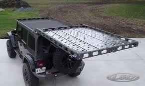 Gain Easy Access To Your Soft Top Freedom Panels Or Rooftop Cargo In Your Jeep Wrangler Jk 4 Door With Lod Offroad S Easy Jeep Racks Roof Rack Truck Roof Rack
