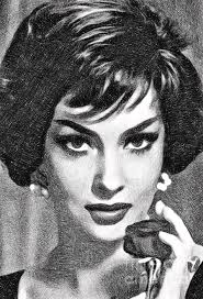 Gina Lollobrigida, Vintage Actress by JS Beach Towel by Esoterica Art  Agency