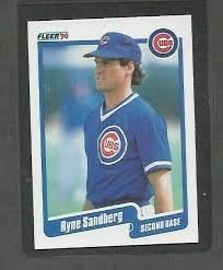 1987 fleer former mvp's ryne sandberg & dave parker baseball card. 1990 Fleer Ryne Sandberg 40 Value 0 24 30 04 Mavin