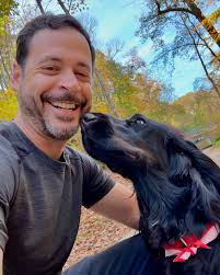 Morning walk in the woods with Keoni and coffee with mom at @caffedriadenc