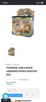 The set introduces new top tier archetypes, many additions to existing decks. Unbroken Bonds Booster Box 150 Gamenerdz Drastic Drop From 200 Prices A Week Ago Pkmntcgdeals