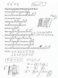 Good ol boys theme to dukes of hazzard. Dukes Of Hazzard Theme Song Chords Theme Image