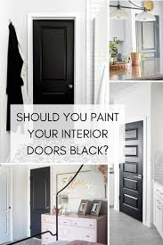 Black and uma quilting on front side. 5 Reasons To Love Black Interior Doors Now The Lived In Look
