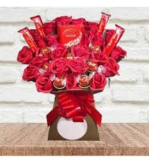 Bouquet De Chocolat Lindor Bouquet De Bonbons Bouquet De Chocolats Bouquet St Valentin