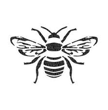 Stencil Studio Bee Stencil A5 Diy Bee Stencil Stencil Studio Bee Stencil A5 In 2020 Bee Stencil Silhouette Stencil Bee Images