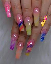Follow Me For More Poppin Pins Like This Brandi Leighh Naildesignscute In 2020 Coffin Nails Designs Nail Art Designs Summer Swag Nails