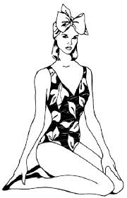 Then draw a downside curve enclosed with a flat curve and a few fringes attached with it also draw a straight line. How To Draw People Woman In A Bathing Suit Howstuffworks
