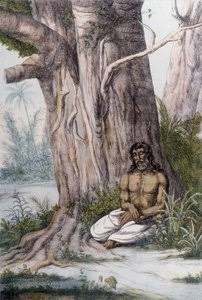 Portrait of a Fakir, India by Unknown artist: Fine art print