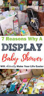 7 Reasons Why A Display Baby Shower Will Actually Make Your Life Easier Baby Shower Gifts Baby Shower Themes Diy Baby Gifts