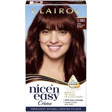 45 shades of burgundy hair: Clairol Nice N Easy Permanent Women S Hair Colour Dye 3 5bg Dark Burgundy Brown Ozaroo