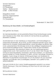 Die beendigung einer ausbildung ist häufig auch mit einem arbeitgeberwechsel verbunden; Muster Bewerbung Als Gesundheits Und Krankenpflegerin