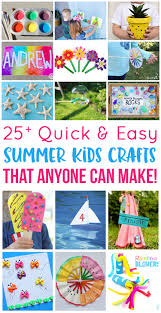 Most libraries have air conditioning so it's a great place to escape to. Easy Summer Kids Crafts That Anyone Can Make Happiness Is Homemade