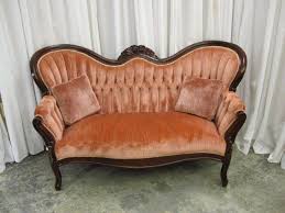 Extra Nice Mahogany Trim Victorian Style Velvet Sofa For Sale Antiques Com Classifieds Vintage Velvet Sofa Carved Sofa Sofa Sale