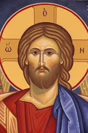 Saint-Antoine-le-Grand orthodox monastery: Icon of Christ Pantocrator,  Saint-Laurent-en-Royans, France