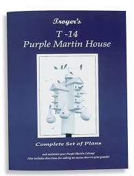 These birds need large, open areas to feed, and any purple martin birdhouse or cluster of houses. T 14 Martin House Plans Allow 3 4 Weeks For Delivery Pmca Martin Market Place