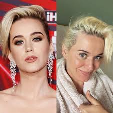 Perry's dark brown/black hair color suits her blue eyes so perfectly, but she is actually much. 15 Stunning Katy Perry No Makeup Photos