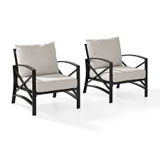 Ivy Bronx Freitag Patio Chair With Cushions Reviews Wayfair Outdoor Chair Set Outdoor Seating Set Patio Chairs