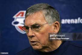 Head coach Doug Kay of the Columbus Destroyers speaks with the media...  News Photo