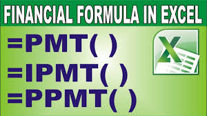 Excel Financial Functions Pmt Ipmt Ppmt In Hindi Youtube Financial Excel Education