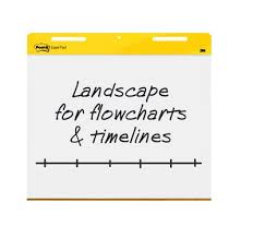 Post It Easel Pad Landscape Format 30 In X 23 5 In White