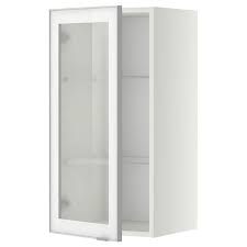 See more ideas about ikea, ikea glass cabinet, home decor. Metod Wall Cabinet W Shelves Glass Door White Jutis Frosted Glass Ikea