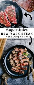Super Easy Quick 20 Min New York Strip Steak Recipe Pan Seared In Garlicky Rosemary Oil A Strip Steak Recipe New York Steak Recipe Steak Recipes Pan Seared
