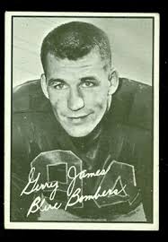 1961 TOPPS CANADA CFL # 123 GERRY JAMES NEAR MINT- MINT $3.49 SHIPPING  CANAD