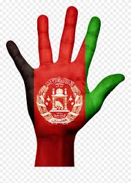 The afghan flag is a vertical tricolour with in the center the national emblem. Afghanistan Hand Flag Afghan Png Image Clipart 2555482 Pinclipart