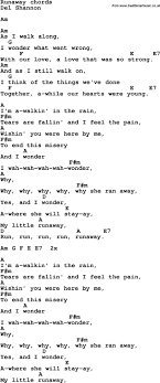 Song Lyrics With Guitar Chords For Runaway Guitar Chords For Songs Songs Guitar Chords And Lyrics