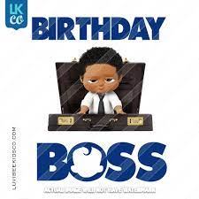 Download Boss Baby Iron On Transfer African American Boy Briefcase Birthd Luvibeekidsco
