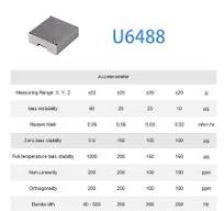 U6488 High Precision Mems Imu Sensor 10-Dof Gyroscope, Accelerometer,  Magnetometer & Barometer