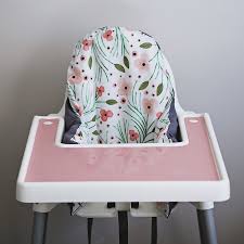 Cute floral ikea high chair cover, ikea antilop cushion highchair insert, first birthday highchair decor, pink baby nursery decor. Ikea Highchair Silicone Placemats And Cushion Covers By Yeahbabygoods Highchair Cover Pillow Slip Covers High Chair