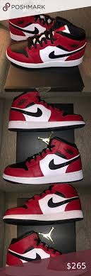 Air Jordan 1 Mid Chicago Black Toe In 2020 Jordans Jordan 1 Mid Black Toe
