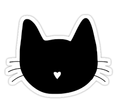 Cat Heart Nose Sticker By Danaandthebooks Cute Stickers Stickers Printable Stickers