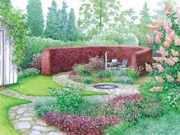 Zeichnung Geschutzter Sitzplatz Im Garten Garten Gartengestaltung Sitzplatz Im Garten